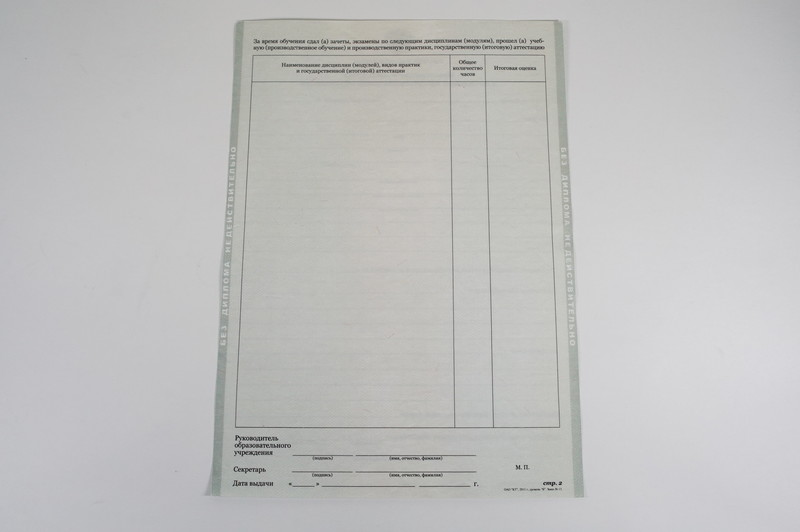 Диплом о начальном образовании  2010-2026 годов в Нижнем Новгороде