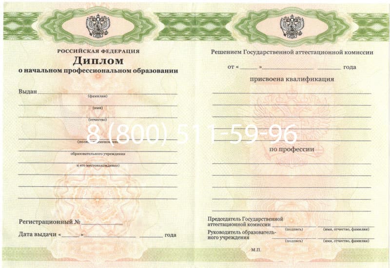 Купить Диплом о начальном образовании  2010-2026 годов в Нижнем Новгороде