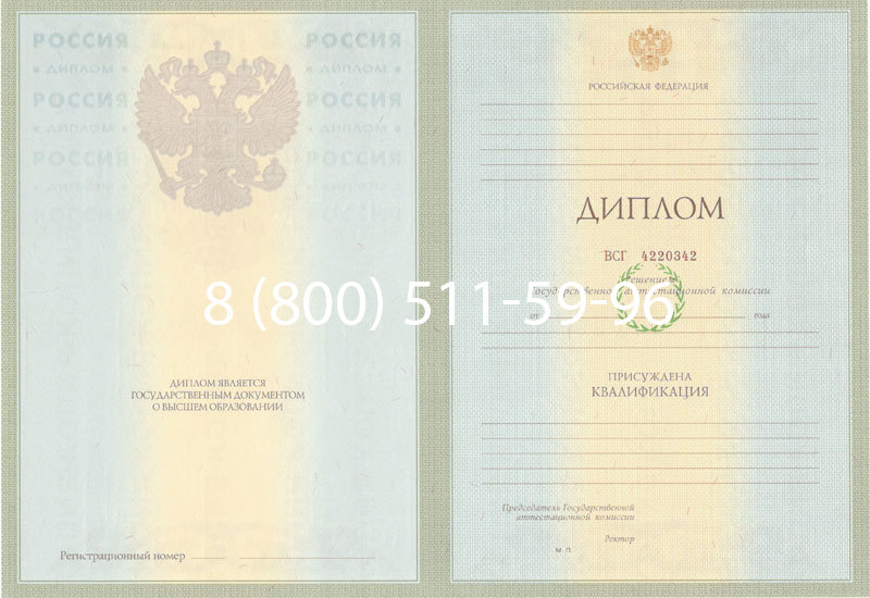 Купить Диплом специалиста 2003-2009 годов в Нижнем Новгороде